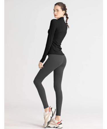 Locachy Women's Slim Fit Full Zip Athletic Running Jacket Black XS - Buy Online on GoSupps.com