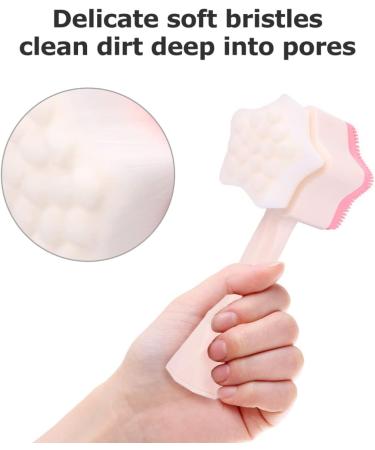 Face Exfoliating Brush 2 in 1 Manual Face Brush Cleanser Dual Face Manual Facial Brush Exfoliating Facial Brush Silicone Facial Scrubber Manual Random Color Skin Scrub Brush 13x5cm 1.0 - Buy Online on GoSupps.com