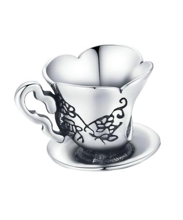VILLCASE 1pc Beaded Teacup Bracelet Jewelry Spacer Beads Bracelet for Women Beads for Kids S925 Jewelry Beads Woman Bracelets Novelty Jewelry Beads Miss S925 Sterling Silver Delicate Gift