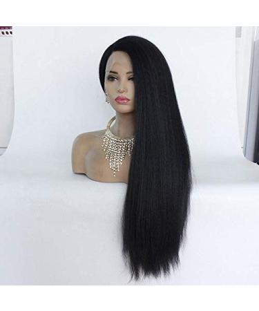 Buy Bghjue 16x4 Long Black Brown Ombre Synthetic Lace Frontal Wig - 22in Cosplay Hair for Women - Buy Online on GoSupps.com