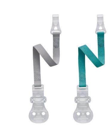 nip Schnullerband mit Hacken // 2-er Set // Schnullerkette f r Schnuller mit Ring // made in Germany