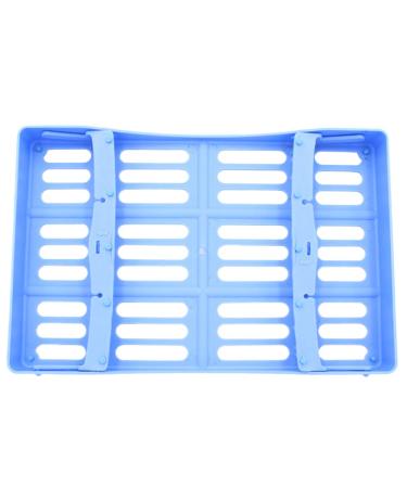 HEALLILY 1pc Plastic Dental Cassettes Dental Instrument Cassettes Dental Tray (Blue)