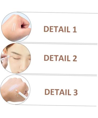 OHPHCALL Elegant Eyebrow Pencil White Eyebrow Marker Easy To Apply Makeup Brush Eyeliner - Buy Online on GoSupps.com