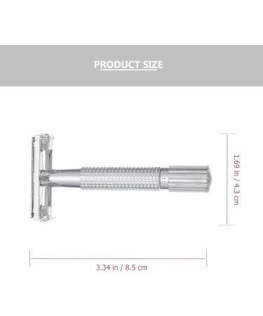 Lurrose Men's Manual Shaving Razor Set - Stainless Steel Hair Removal Device for a Smooth Shave - International Shipping Available - Buy Online on GoSupps.com