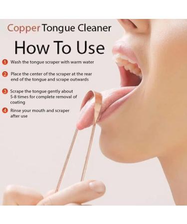 Copper Tongue Cleaner | Bad Breath Relief Tongue Scraper for Fresh Breath | International Shipping Available - Buy Online on GoSupps.com