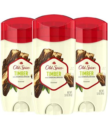 Old Spice Aluminum Free Deodorant for Men Timber with Sandalwood Scent 3 oz (Pack of 3) Timber Deodorant 3 Pack - Buy Online on GoSupps.com