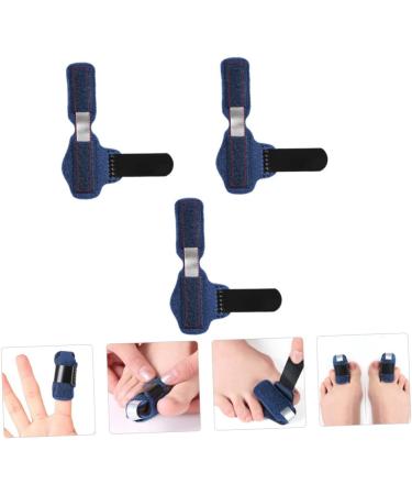 Cabilock Thumb Splints 3pcs - Toe Strap Retainer Holder for Pain Relief and Support - Finger Splint for Sprained Toe - Blue 11.5X2.5CM - Buy Online on GoSupps.com