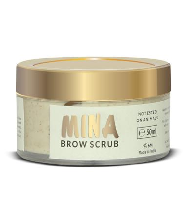 MINA Brow Scrub | For Long-Lasting Henna Or Tint | Natural Extracts Gently Exfoliate The Skin | Prepare The Area For Henna Or Tint 50ml