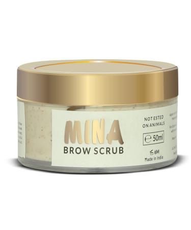 MINA Brow Scrub | For Long-Lasting Henna Or Tint | Natural Extracts Gently Exfoliate The Skin | Prepare The Area For Henna Or Tint 50ml - Buy Online on GoSupps.com