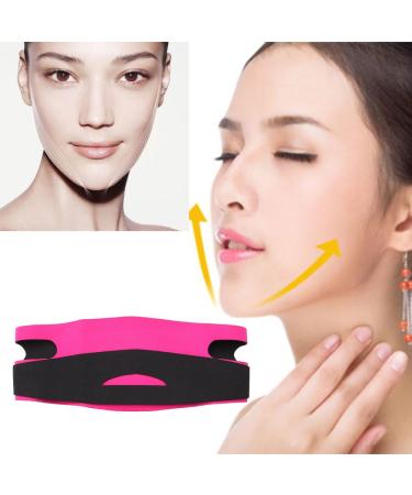 Vctitil Women Pink Slimming Face Bandage - V-Shaped Lifting Wrinkle Removal & Double Chin Reduction Beauty Tool - Buy Online on GoSupps.com