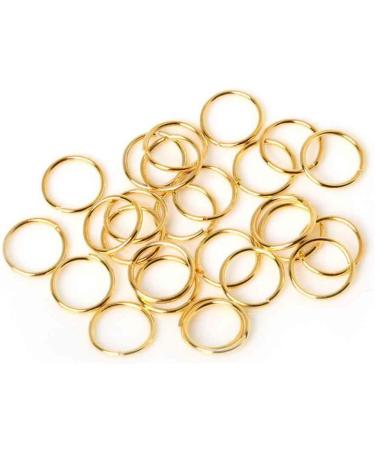 Ruwado 120 Pcs Hair Braid Ring 60 Pcs Gold 60 Pcs Silver Metal Small Hair Clip Loops for Women Hip Hop Style DIY Hair Accessories Dreadlock - Buy Online on GoSupps.com