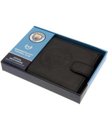 Buy Manchester City RFID Embossed Leather Wallet - Stylish & Secure | International Shipping Available - Buy Online on GoSupps.com