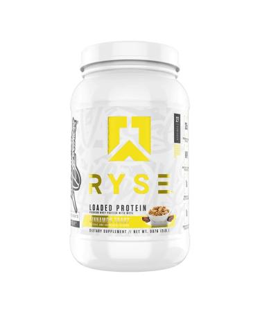 Ryse Core Series Loaded Protein | 25 Grams of Protein Per Serving | Whey Isolate & Whey Concentrate Protein Powder with Added MCTs & Fibre | 2LB 27 Servings (Cinnamon Toast)