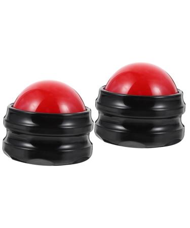 Gleavi 2 STK Massage globe Exercise roll Massage ball Massageball Yoga supply Hand-held training ball manual gymnastics ball the ball roll accessories fitness exercise ball art resin