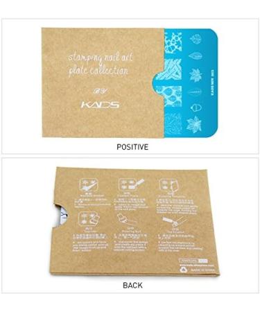 KADS Nail Art Stamping Plate - Plant Leaf Shape Pattern for Stunning Nail Designs | International Shipping Available - Buy Online on GoSupps.com