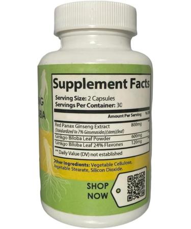 SoHeal Ginseng and Ginkgo Biloba. 30 Servings. 2-in-1 Non-Caffeinated Energy and Focus Supplement - Energy Booster Mental Clarity and Mood - Buy Online on GoSupps.com