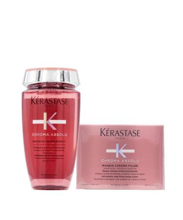 Kerastase DUO Chroma Absolu Bain Riche Shampoo 250 ml and Chroma Absolu Mask 200 ml