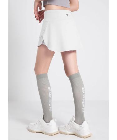 BALEAF Girls' Tennis Skirt UPF50+ with Zip Pockets and Shorts - White Small - Buy Online on GoSupps.com