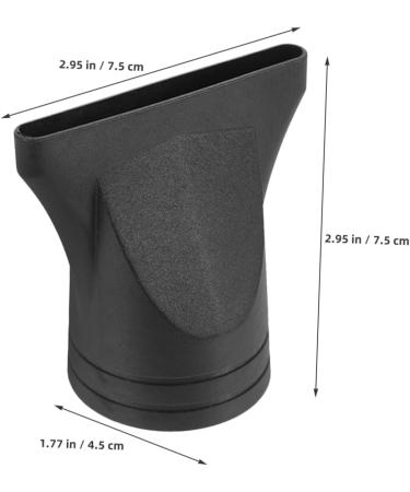 FOMIYES 4pcs Hair Dryer Accessories Dryer Parts Hair Dryer Replacement Parts Hair Dryer Nozzle Plastic Black - Buy Online on GoSupps.com