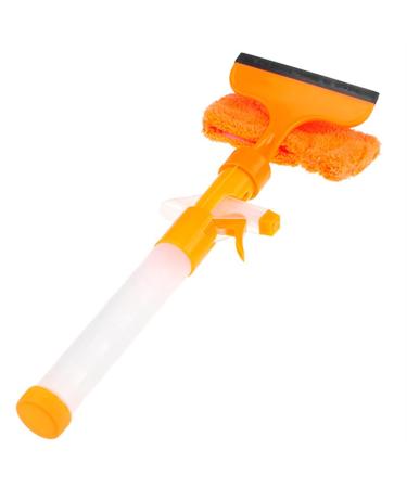 TRUSTTWO All-in-one Glass Cleaning Tool Glass Scraping Window Double-Sided Cleaning Scraping Glass Cleaner Window Cleaner Car Cleaning The Orange