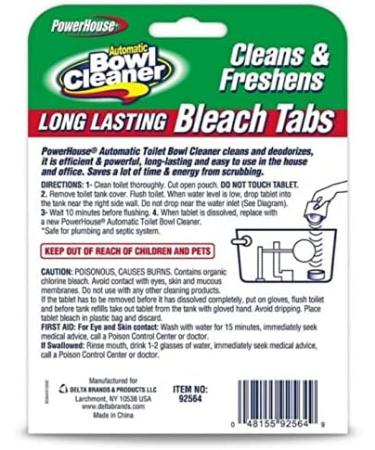 Automatic Toilet Bowl Cleaning Tablets - Bleach 2-Pack | Effortless Cleaning for International Shipping - Buy Online on GoSupps.com