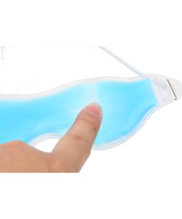 Gel Eye Mask for Puffiness & Tired Eyes - Cooling Soothing Goggles - 18.5x5cm Blue | International Shipping - Buy Online on GoSupps.com