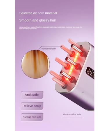 Wdesrgt Electric Hair Oil Applicator Brush - Purple Hair Growth Treatment & Massage Tool for Essential Oils - Buy Online on GoSupps.com