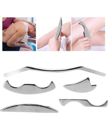 Verdant Touch Stainless Steel Gua Sha Cockroach Massage Tool Set - 5-Part Professional Health Care for International Shipping - Buy Online on GoSupps.com