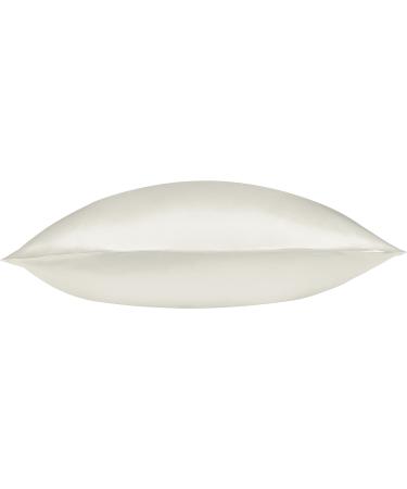 Beckham Hotel Collection Silk Pillowcase for Hair and Skin - Pack of 2 Standard Size Cases - White/Ivory - Buy Online on GoSupps.com