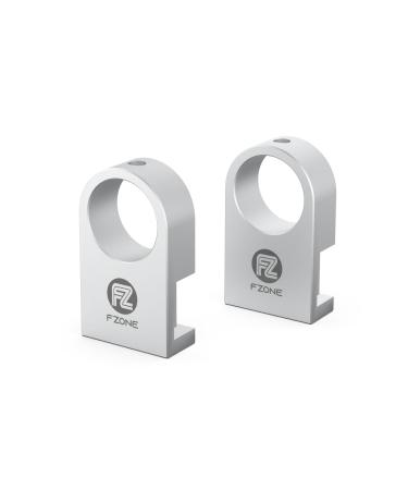 Fzone mini aquarium fastening clamp aluminum alloy bracket for borderless aquariums fastening of water pipes with anti-overrun card slot for aquariums inlet and outlet pipes 2 Clamp-L (2 piece)