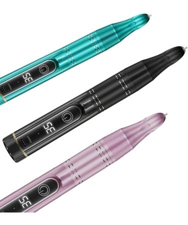 Gsrimgratoe 35000RPM Electric Nail Drill Rechargeable USB Nail Polisher Manicure Pedicure Green - Buy Online on GoSupps.com