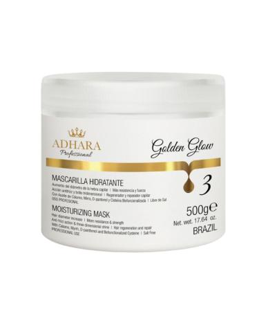Intense Moisture Mask for Deep Hydration and Hair Repair Adhara Professional White