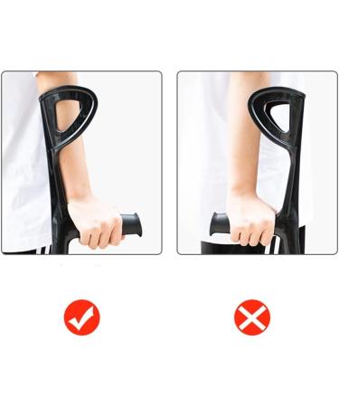 10 Levels of Height Adjustable Forearm Crutches Crutches for Walking with Arm Support Crutches for Adults with Rubber Handles Comfortable Grip and Wear-Resistant Medical Mobility Accessories (1 Pcs) - Buy Online on GoSupps.com