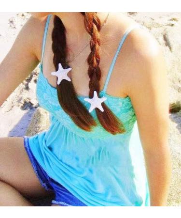 2 Pcs Starfish Hair Clip Resin Beach Sea Star Hair Pins Mermaid Hair Clips Accessories for Women and Girls Bridal Flower Girl Accessories for Wedding. - Buy Online on GoSupps.com