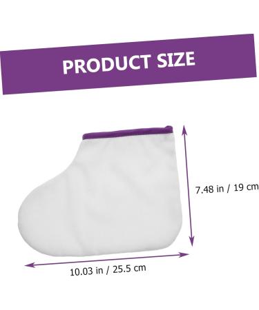 FRCOLOR 1 Pair Waxed Feet Care Bag Foot Cover Made of Paraffin Wax Foot Bath Pads Simple Wax Warmer Foot Holder Skin Cover Made of Paraffin Wax Warming Foot Cover Fluff - Buy Online on GoSupps.com