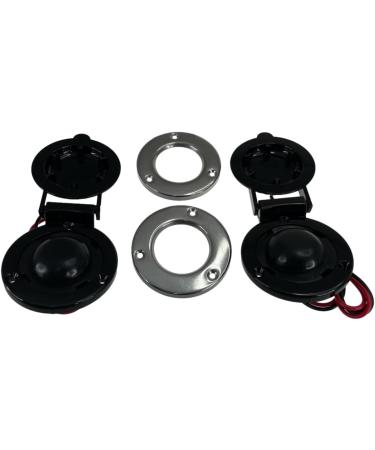 Pactrade Marine Boat Anchor Windlass Winch Foot Switch Black 12/24V 5A - Stainless Steel Rim, 1 Pair - Buy Online on GoSupps.com