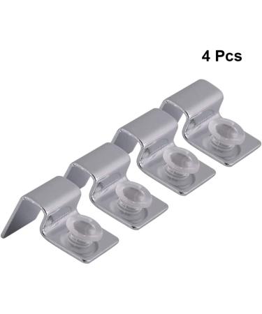 POPETPOP Stainless Steel Aquarium Glass Cover Lid Bracket - 4PCs Non-Slip Support Holder for Fish Tank Glass, Durable (10mm) - Buy Online on GoSupps.com