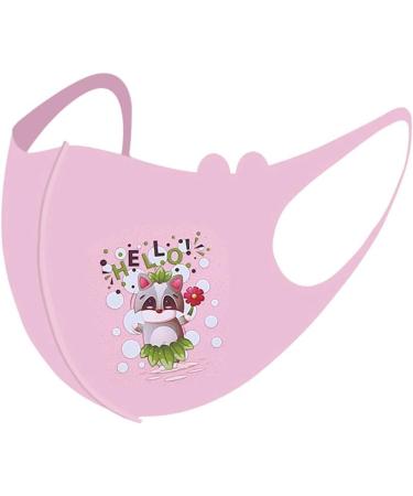 Riou 5-Piece Kids Cotton Silk Face Masks - Washable Breathable Protection Scarf for Young Girls - Buy Online on GoSupps.com