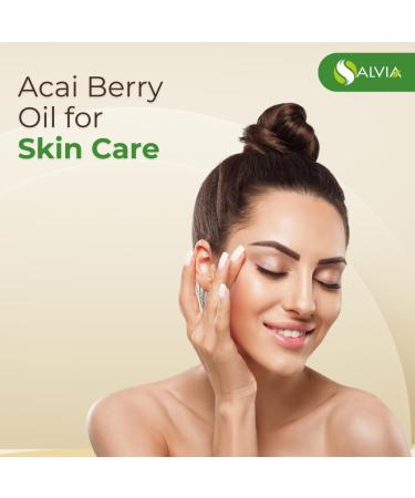 Acaiberry Oil with Dropper 100% Natural Pure Oil by Salvia (500 ml (16.9 Ounce)) - Buy Online on GoSupps.com