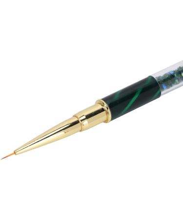 Manicure Picker Dotting Pen Professional Ultra Fine Easy To Operate Manicure Liner Pen DIY for Household Nail Shop(Dark green stripes (short cable)) - Buy Online on GoSupps.com
