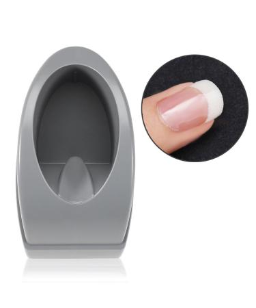 Dip Nail Container Smile Line Maker French Manicure Molding French Tip Dip Nail Powder Tray Nail Art Diy Accessories(Gray)