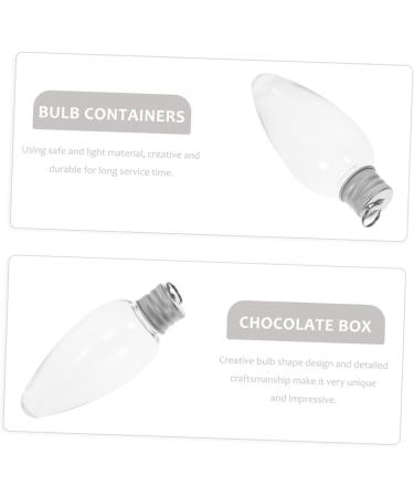 PRETYZOOM 24pcs Small Light Bulb Candy Bottle Ornament Plastic Containers Candy Packaging Bottle Party Bottle - Buy Online on GoSupps.com