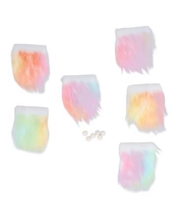 Miokycl Wichtel Bart Kunstfell colorful DIY lively cute washable reusable decorative artificial fluffy dwarf beard Christmas