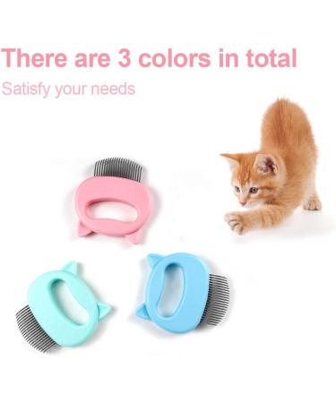 Catbrush Set - 2 Pink Brushes for Long & Short Hair Cats and Dogs | Fur Care Massage Comb & Loose Hair Removal - Buy Online on GoSupps.com