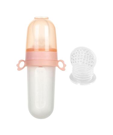 Baby Food Feeding Bottle Food Feeder Bottle Pacifier Silicone for Toddler Boys Girls Teething