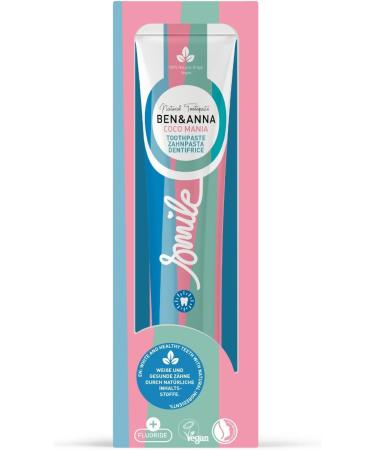 Ben&Anna Organic Toothpaste Coco Mania 75ml | Vegan Fluoride & Microplastic-Free | 100% Natural Cosmetics for International Shipping - Buy Online on GoSupps.com