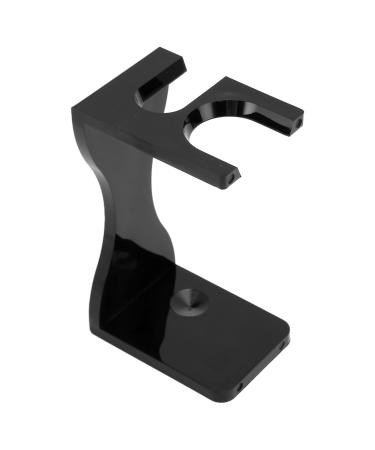 Compact acrylic beard brush stand for easy and versatile care at home or while travelling