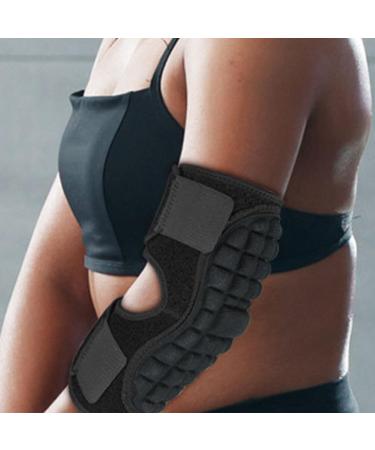 iPlusmile Elbow Brace Sleeve - Supportive Elbow Wraps for Sports & Lifting | Goalkeeper Elbow Protector - Black - Buy Online on GoSupps.com