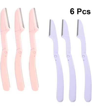 Frcolor 18 Pack Eyebrow Razor Kit - Precision Shapers Trimmers & Face Hair Remover - Violet & Pink Beauty Tools - Buy Online on GoSupps.com