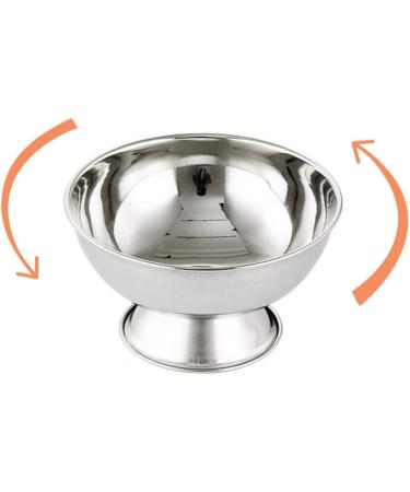 Buy SOLUSTRE Stainless Steel Shaving Bowl - Ideal for Shaving Soap Foam & Cream - Perfect for Home & Salon | Durable & Stylish Shaving Accessories (Silver) - Buy Online on GoSupps.com